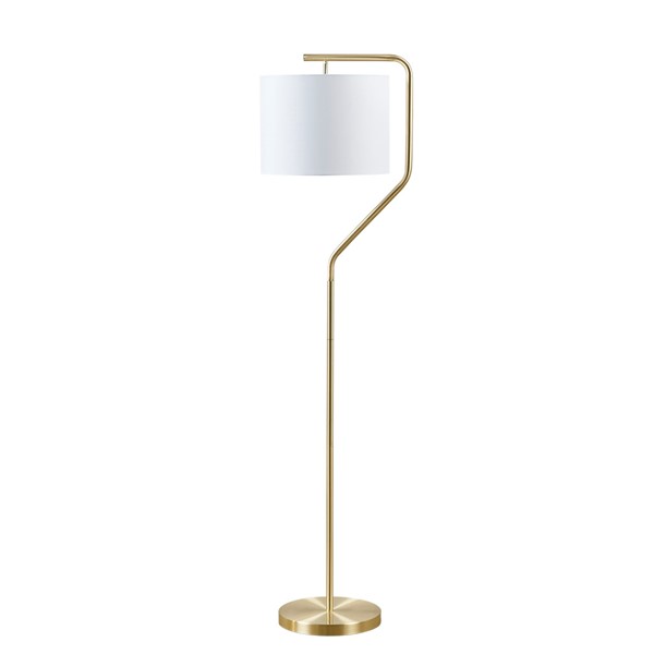 510 Design Aster Angular Arched Metal Floor Lamp in Gold, One Size FB154-1164 - Image 3