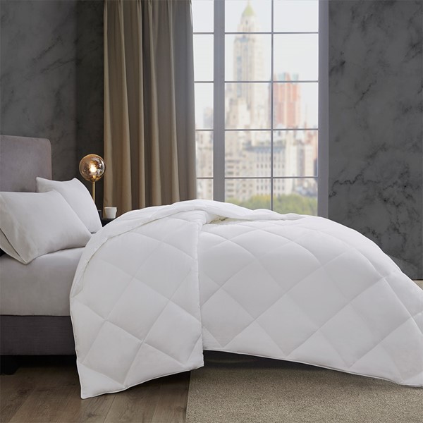 Sleep Philosophy Maximum Warmth Cotton Down Alternative Featherless Comforter in White, King BASI10-0298 - Image 2