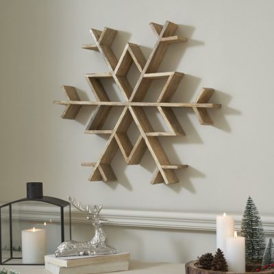 Natural Wooden Snowflake Large 23x23x2.75