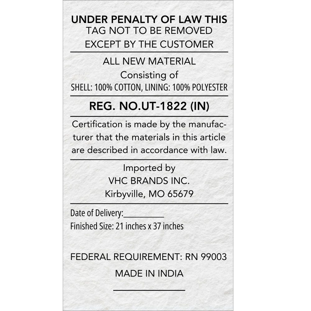 Burlap Vintage King Sham 21x37 Bundle (2-Shams) - Image 5