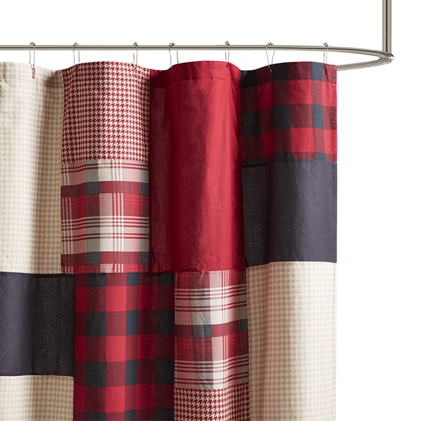 Woolrich Sunset 100% Cotton Shower Curtain in Red, 72x72" WR70-1814 - Image 3