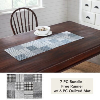 Sawyer Mill Blue Runner Quilted 12x36 (7 PC Bundle)