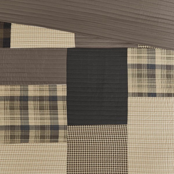 Woolrich Winter Hills Oversized Cotton Quilt Set in Tan, Full/Queen WR14-1728 - Image 3