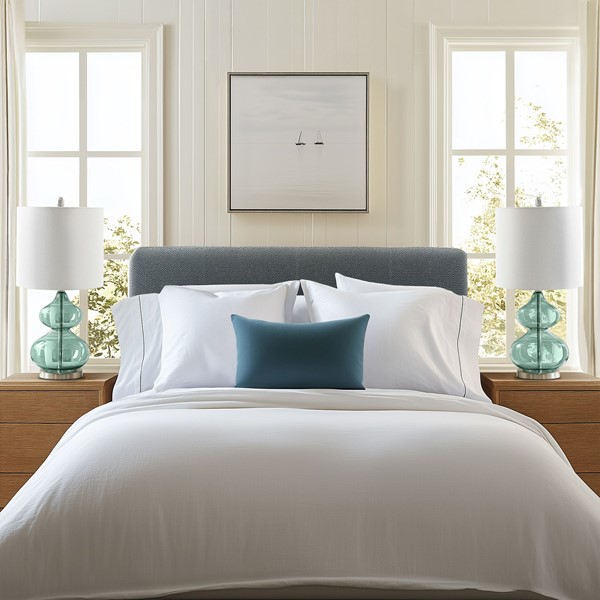 510 Design Ellipse Curved Gourd Glass Table Lamp, Set of 2 in Blue, Set of 2 5DS153-0018 - Image 2