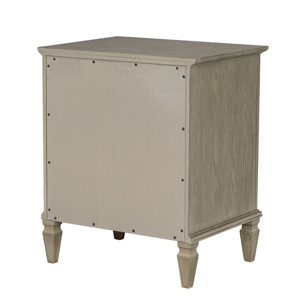 Madison Park Signature Victoria one-drawer wood nightstand with shelf in Reclaimed Grey, One Size MPS136-0320 - Image 5