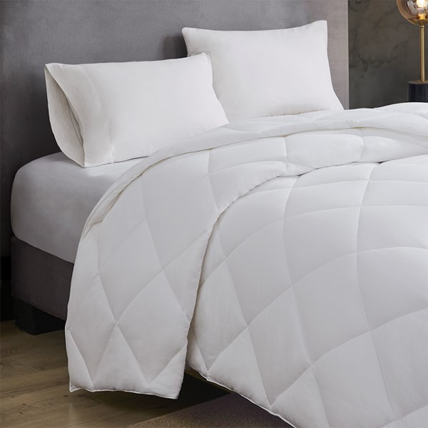 Sleep Philosophy Maximum Warmth Cotton Down Alternative Featherless Comforter in White, King BASI10-0298 - Image 5
