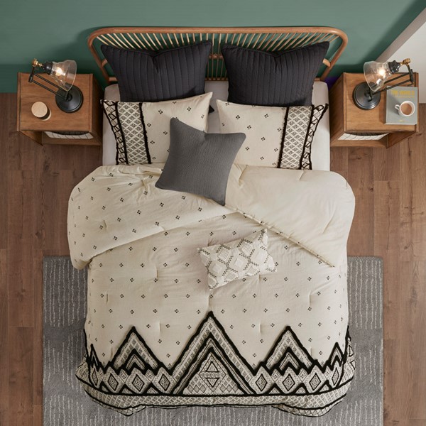INK+IVY Marta 3 Piece Flax and Cotton Blended Comforter Set in Natural, King/Cal King II10-1109 - Image 4