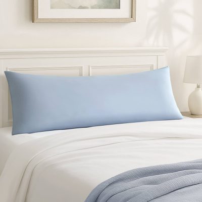 Madison Park Lumi cooling body pillow in Blue, 11.8" Dia. x 17.25" H MP31-7473