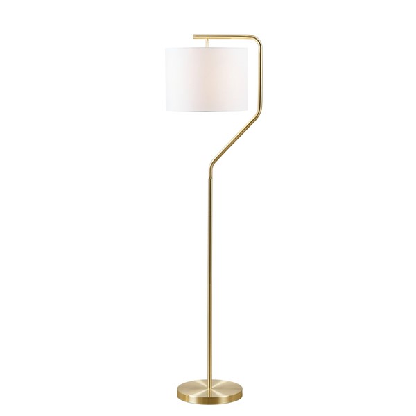 510 Design Aster Angular Arched Metal Floor Lamp in Gold, One Size FB154-1164 - Image 4