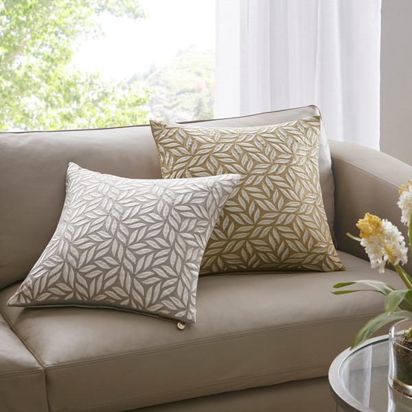 Croscill Home Melodia Square Decor Pillow in Grey, 20x20" CHM30-0015 - Image 5