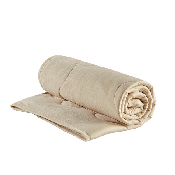 Sharper Image Cooling Touch Down Alternative Throw in Tan, 50x60" SI50-0022 - Image 6