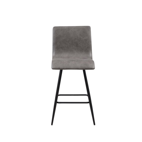 INK+IVY Adams Faux Leather Swivel Counter Stool in Grey, One Size II104-0481 - Image 7