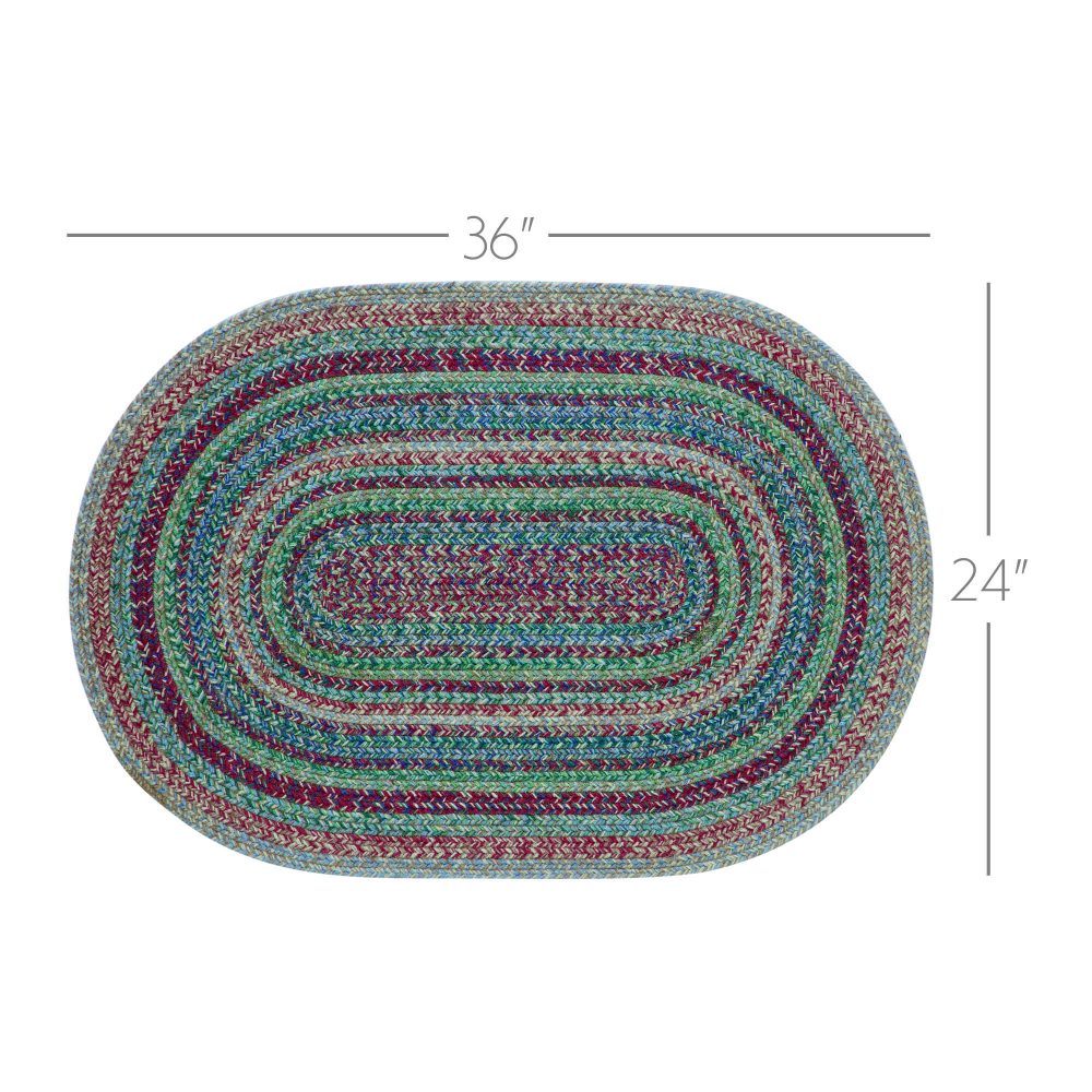 Multi Jute Rug Oval 24x36 - Image 3