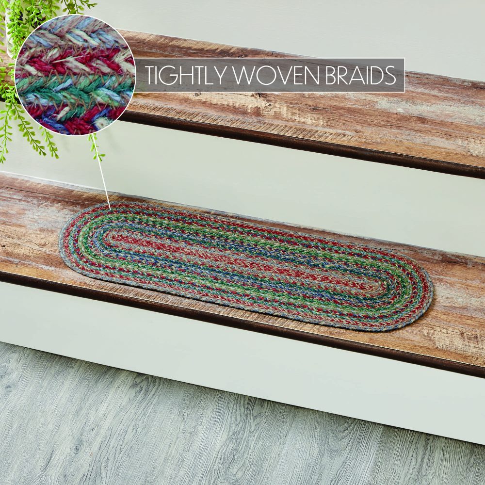 Multi Jute Stair Tread Oval Latex 8.5x27 - Image 4