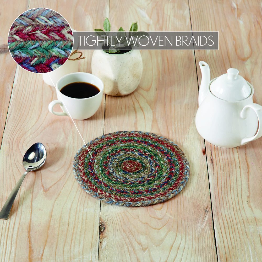 Multi Jute Trivet 8 inch Diameter - Image 4
