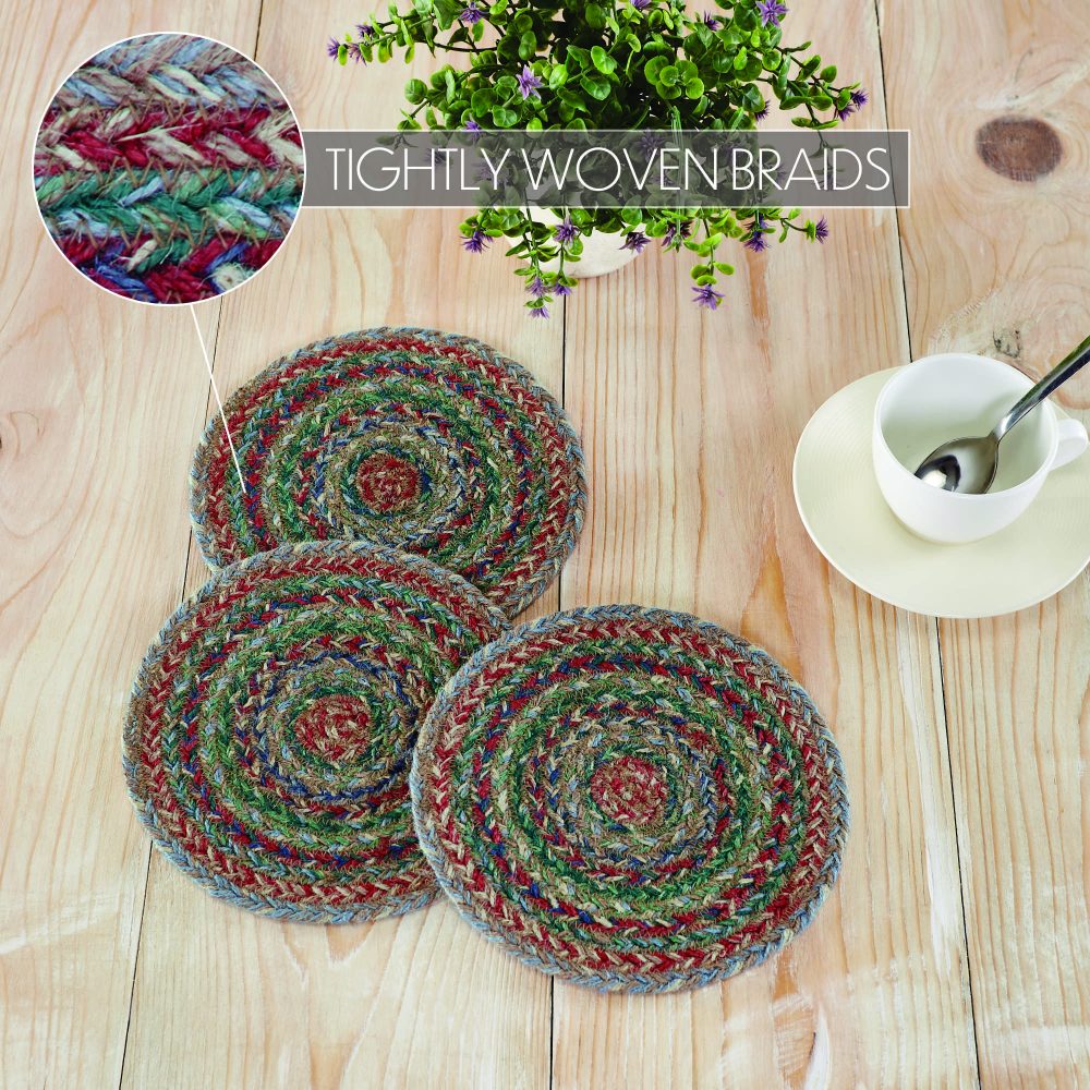 Multi Jute Trivet 8 inch Diameter Set of 3 - Image 4
