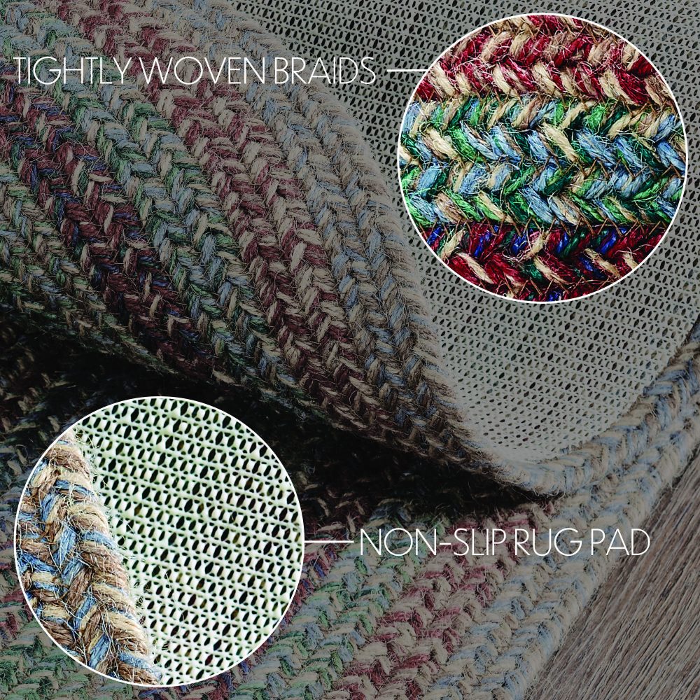 Multi Jute Rug Oval w/ Pad 60x96 - Image 4