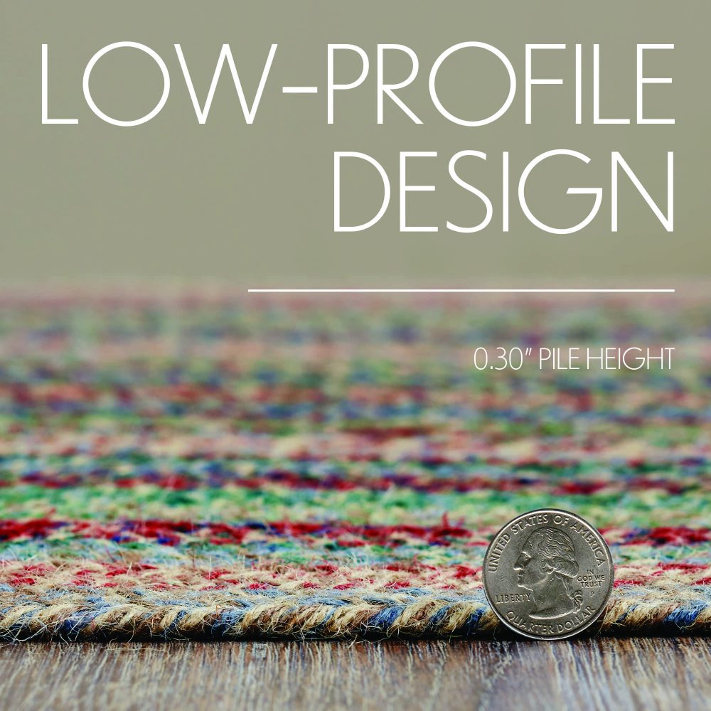 Multi Jute Rug Oval 24x36 - Image 4