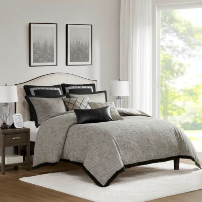 Madison Park Signature Reed Comforter Set in Gray, Queen MPS10-546
