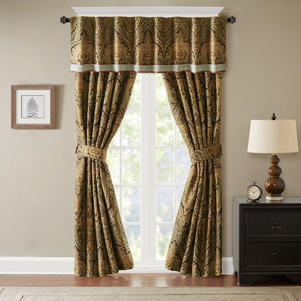 Hampton Hill Canovia Springs Window Valance in Brown, 54x18" FB41-1131 - Image 2