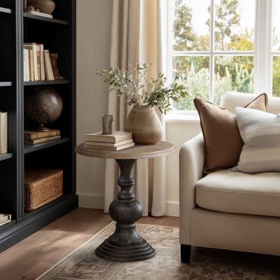 Madison Park Lexi 22" Accent Table in Natural, One Size MP120-0427