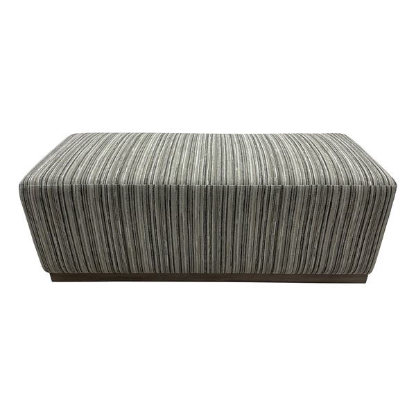 Chapel Hill Peggy Bench/Cocktail Ottoman With Table in Stripe/Multi, One Size CH101-0057 - Image 3