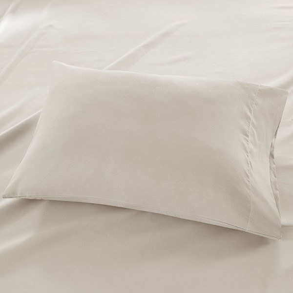Madison Park Luxurious Brushed Microfiber Deep Pocket Sheet Set in Ivory, Queen MP20-1182 - Image 3