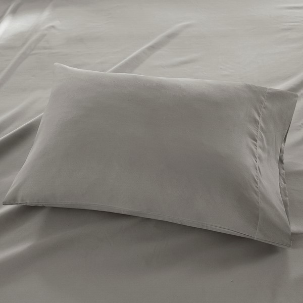 Madison Park Luxurious Brushed Microfiber Deep Pocket Sheet Set in Grey, Full MP20-2384 - Image 3