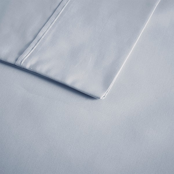 Beautyrest 600 Thread Count Cooling Cotton Blend 4 PC Sheet Set in Blue, King BR20-1004 - Image 3