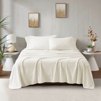 True North by Sleep Philosophy Micro Fleece Sheet Set in Ivory, Full PC20-125