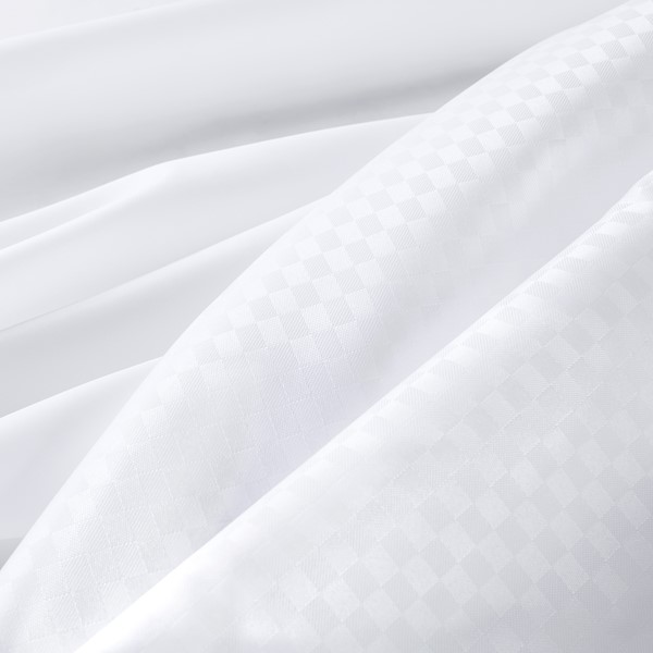 Nomad Home Plain Weave Essential Shower Curtain - Pindot in White, 71"x74"+70"x54" NH70-0160 - Image 4
