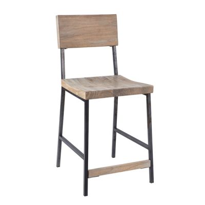 INK+IVY Tacoma 24" Counter stool in Grey, One Size FPF20-0338
