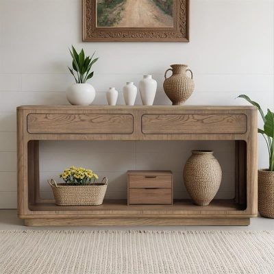 Chapel Hill Emil Console Table in Driftwood CH125-0082
