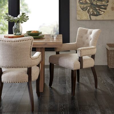 INK+IVY Brooklyn Dining Arm Chair (Set of 2) in Cream, Set of 2 IIF20-0057