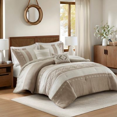 Woolrich Sutherland Bedding Collection in Taupe, Full/Queen WR10-4108