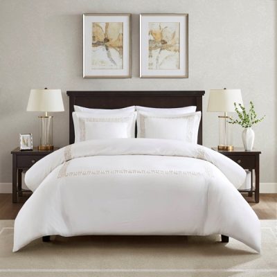 Harbor House Blue Nile 3 Piece Cotton Sateen with Embroidery Duvet Set, King/Cal King HH12-1874