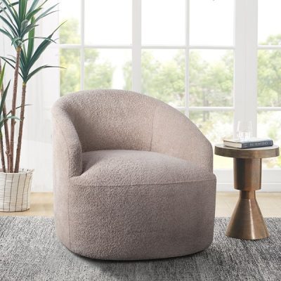 INK+IVY Bonn Upholstered 360 Degree Swivel Chair in Beige, One Size II103-0498