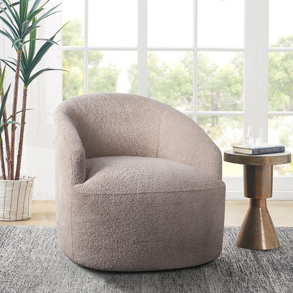 INK+IVY Bonn Upholstered 360 Degree Swivel Chair in Beige, One Size II103-0498