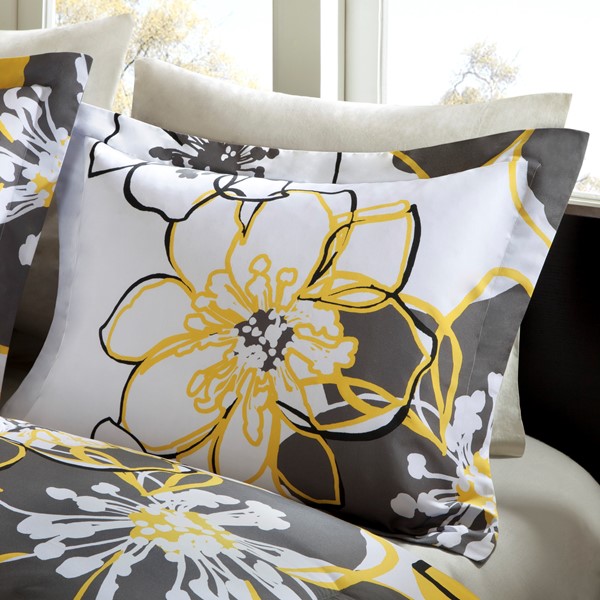 Mi Zone Allison Floral Comforter Set in Yellow, Twin/Twin XL MZ10-074 - Image 5