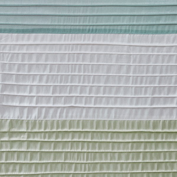 Madison Park Amherst Faux Silk Shower Curtain in Green, 72x72" MP70-418 - Image 6