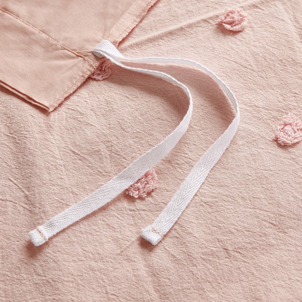 Urban Habitat Brooklyn Cotton Jacquard Duvet Cover Set with Euro Shams and Throw Pillows in Pink, Twin/Twin XL UH12-0207 - Image 2