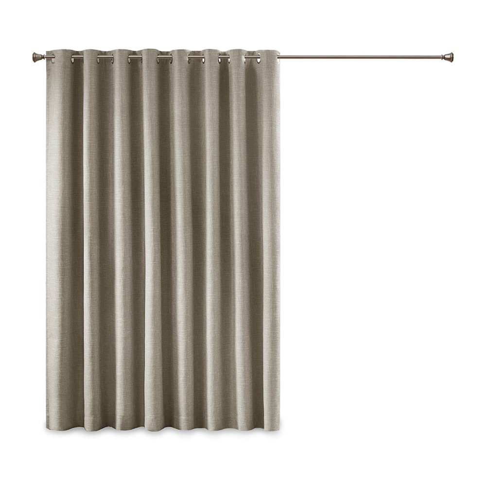 SunSmart Maya Printed Heathered Blackout Window Patio Panel in Taupe, 100x84" Blackout SS40-0109 - Image 6