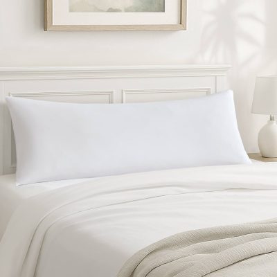 Madison Park Lumi cooling body pillow in White, 11.8" Dia. x 17.25" H MP31-7471