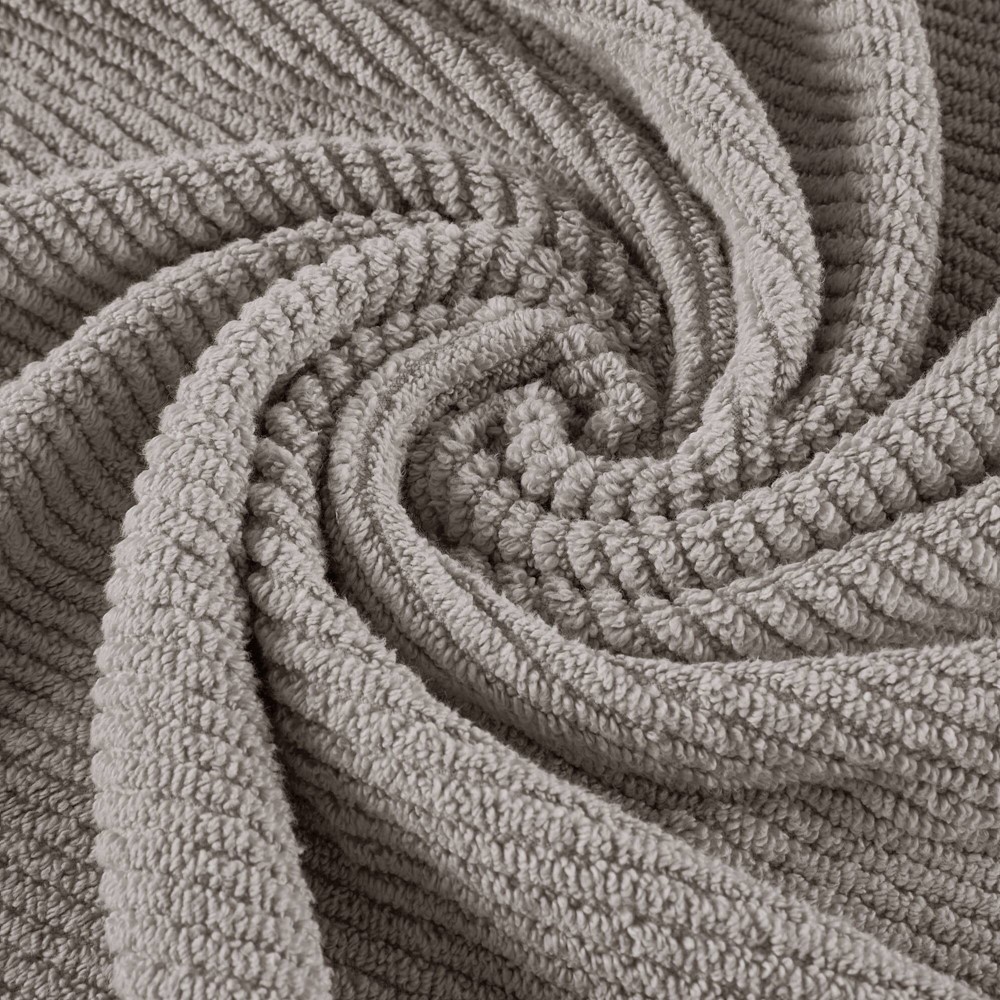 Madison Park Diagonal Ribbed in Grey, 6-Piece MP73-8854 - Image 5