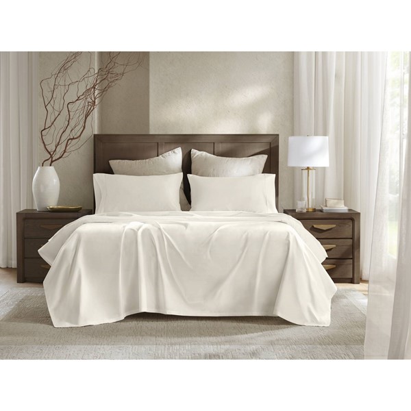 Harbor House 100% Egyptian Cotton Sateen Sheet Set in Off-White, Queen HHD20-1959
