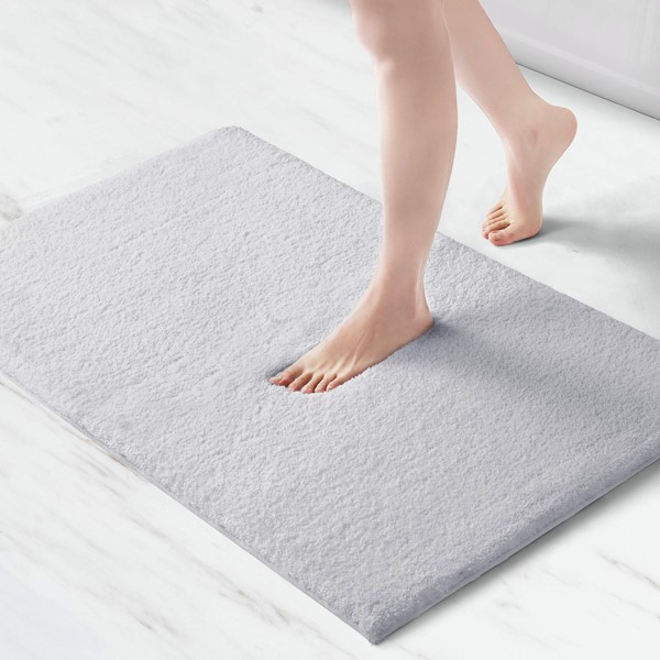 Madison Park Signature Marshmallow Bath Rug Collection in Silver, 24x40" MPS72-171 - Image 2