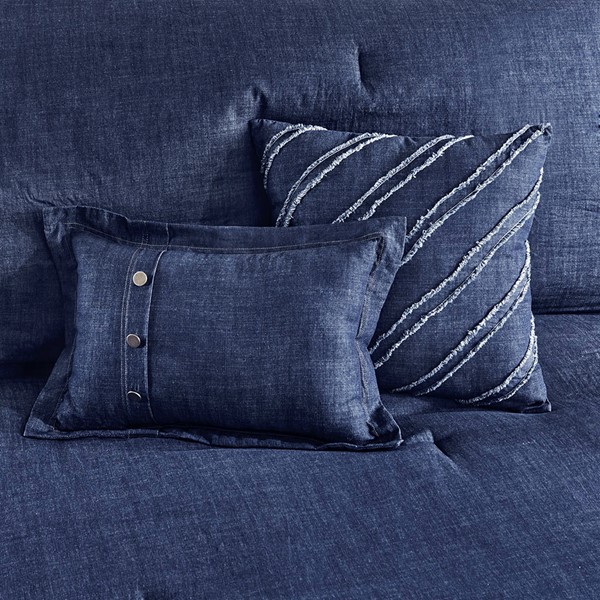 Woolrich Perry Oversized Denim Comforter Set in Blue, Twin/Twin XL WR10-2191 - Image 2