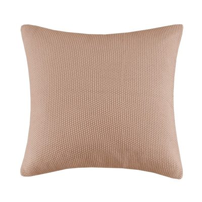 INK+IVY Bree Knit Euro Pillow Cover in Brown, 26x26" II21-1307