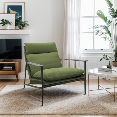 Chapel Hill Monte Accent Chair in Green, One Size CH100-0050