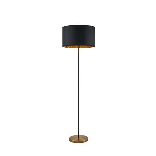 INK+IVY Hunts Metal Floor Lamp in Gold/Black, One Size MT154-0036 - Image 3